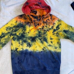PRPS Bolt Logo Ombré tie dye hoodie Sz L